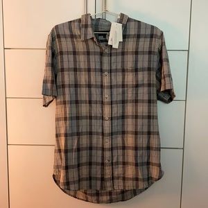 VINCE Plaid Button Down Shirt